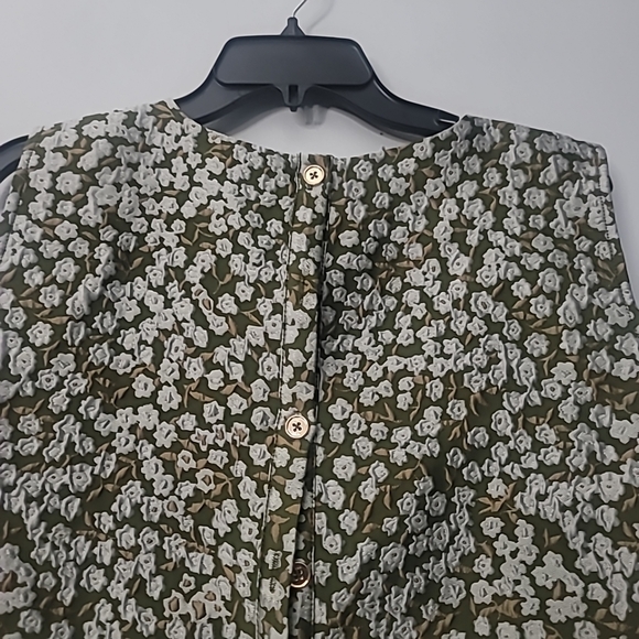 BURU  Woven Le V Mod Top Olive - Picture 5 of 8